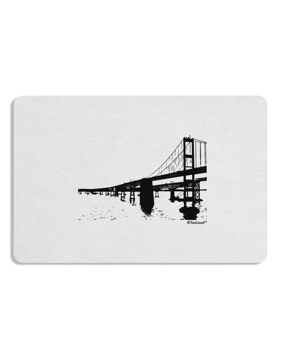 Bay Bridge Cutout Design Placemat by TooLoud Set of 4 Placemats-Placemat-TooLoud-White-Davson Sales