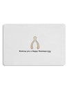 Wishing You a Happy Thanksgiving Wishbone 12 x 18 Placemat Set of 4 Placemats-Placemat-TooLoud-White-Davson Sales