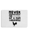 A Man With Chickens Placemat by TooLoud Set of 4 Placemats-Placemat-TooLoud-White-Davson Sales