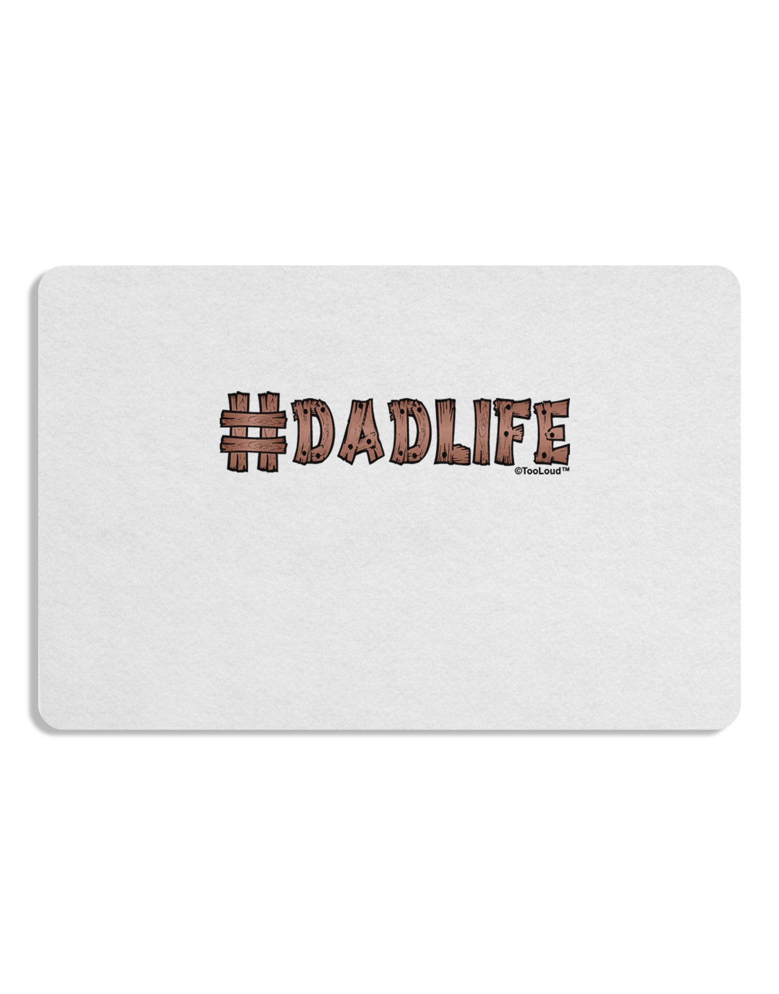Hashtag Dadlife Placemat by TooLoud Set of 4 Placemats-Placemat-TooLoud-White-Davson Sales