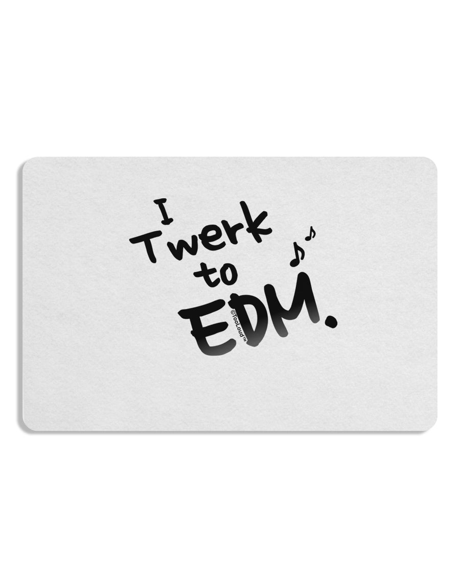 Twerk To EDM BnW Placemat Set of 4 Placemats-Placemat-TooLoud-White-Davson Sales