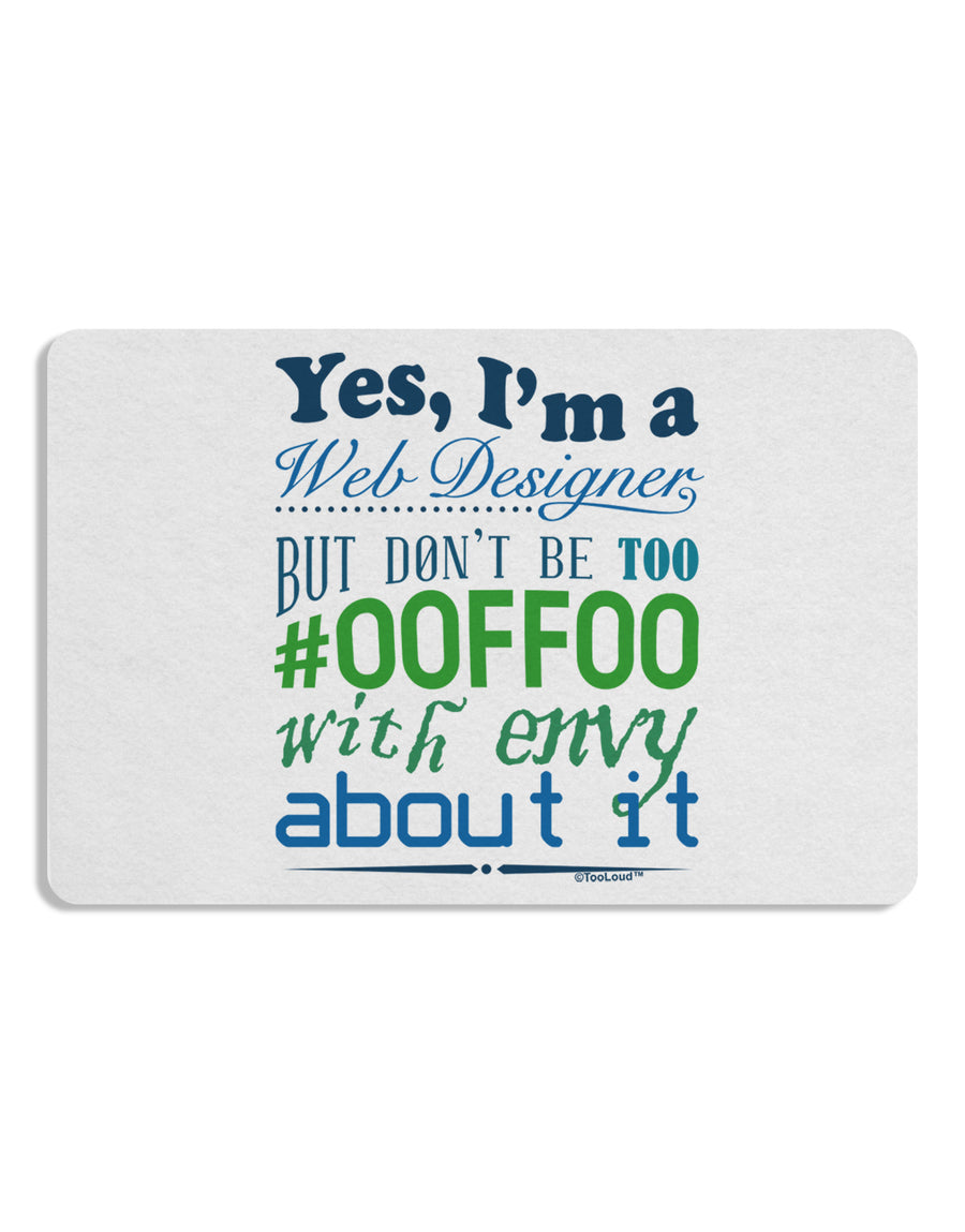 Web Designer -00FF00 With Envy Placemat Set of 4 Placemats-Placemat-TooLoud-White-Davson Sales