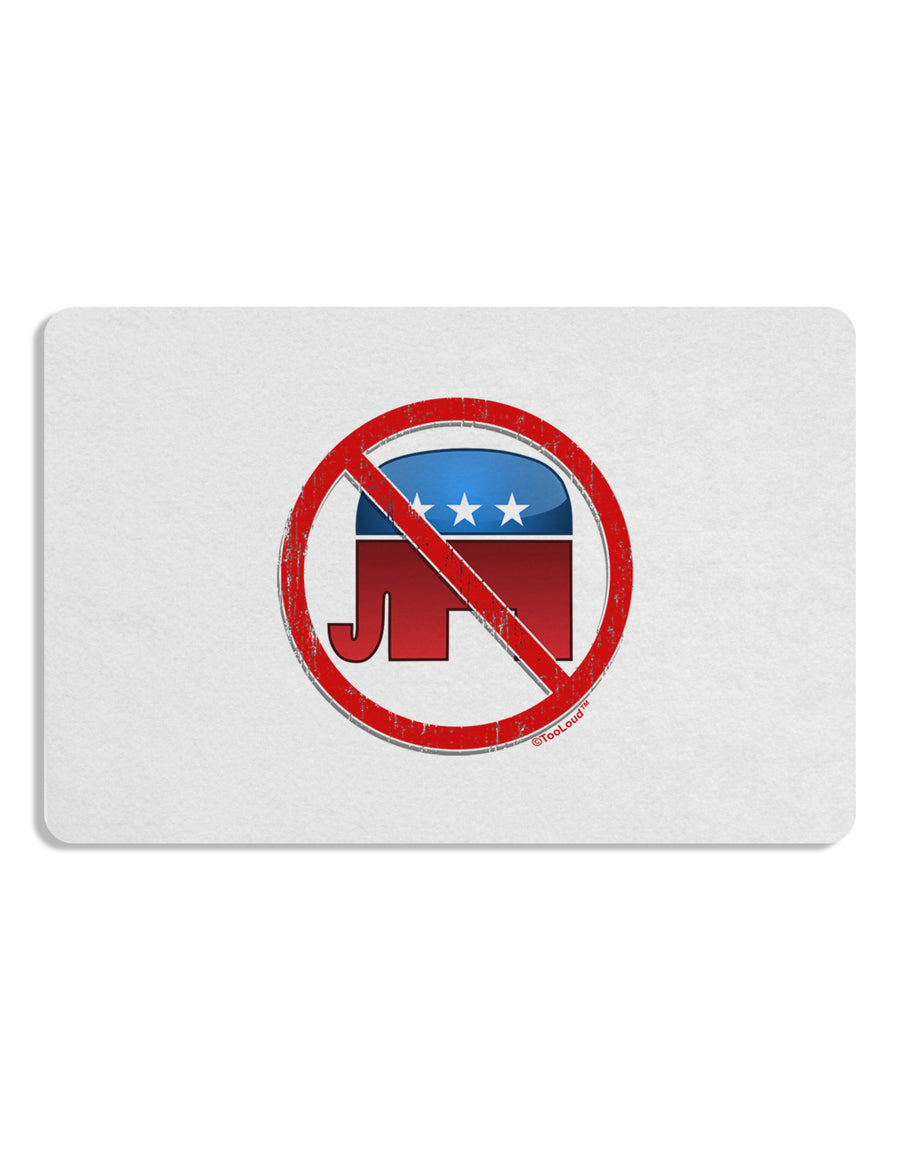 Distressed No Republicans Sign Placemat Set of 4 Placemats-Placemat-TooLoud-White-Davson Sales