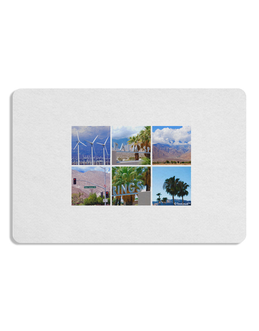 Palm Springs Square Collage Placemat Set of 4 Placemats-Placemat-TooLoud-White-Davson Sales