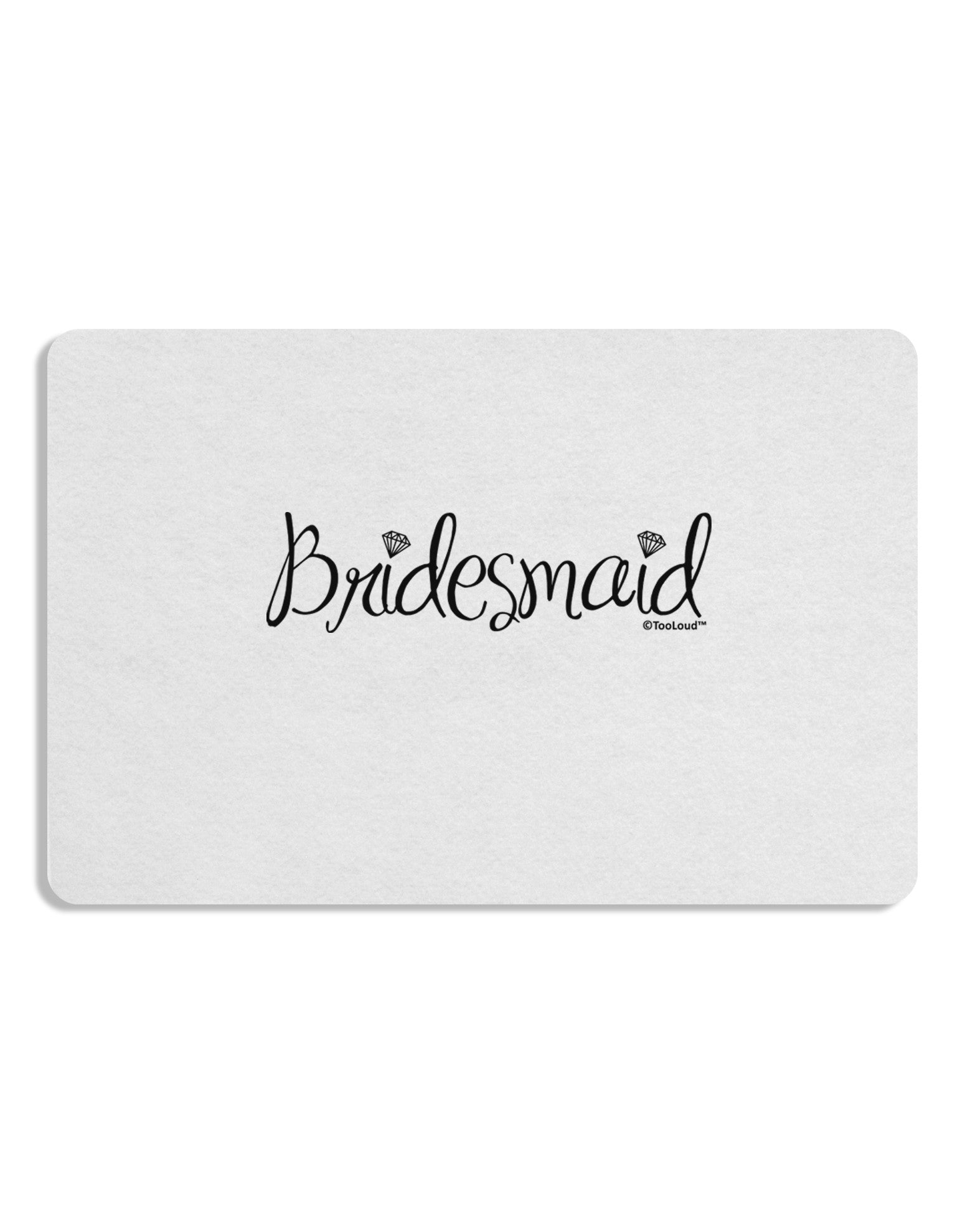 Bridesmaid Design - Diamonds Placemat Set of 4 Placemats-Placemat-TooLoud-White-Davson Sales