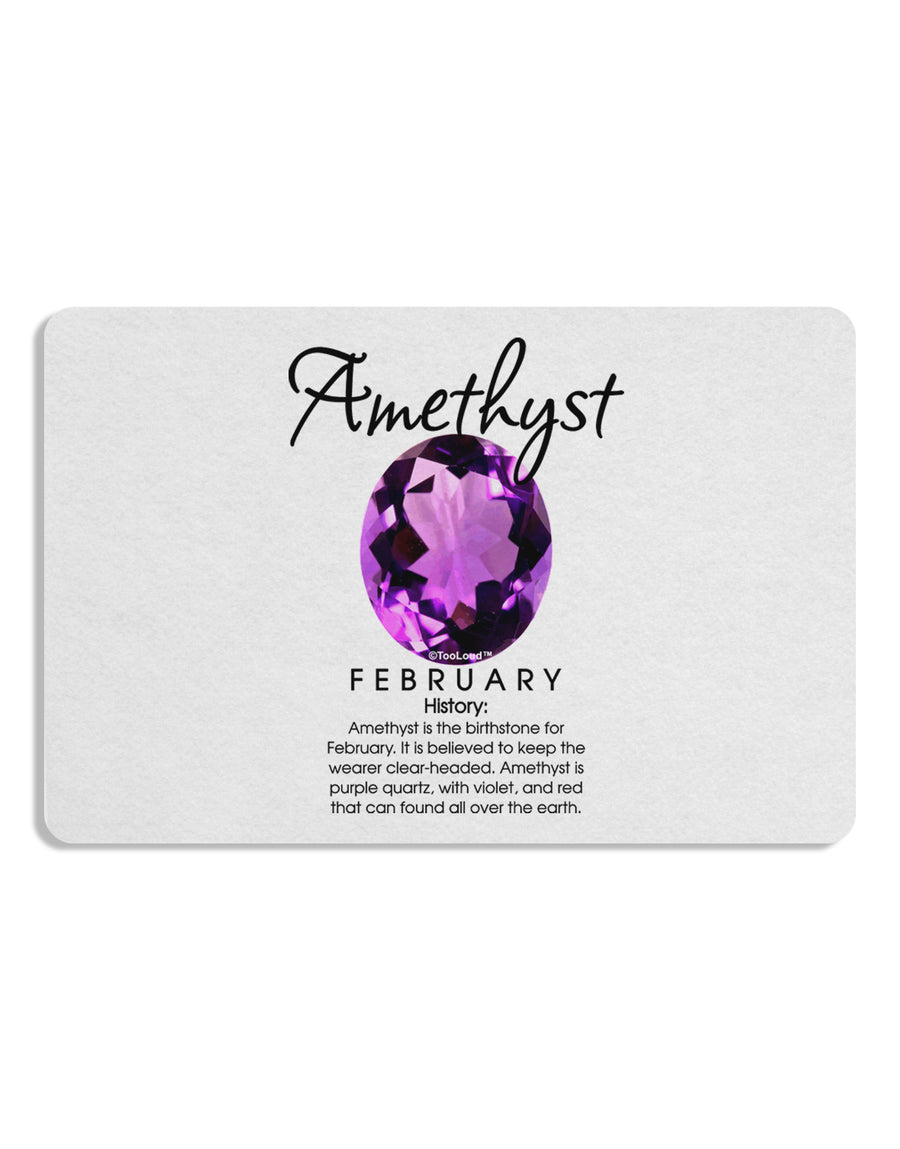 Birthstone Amethyst Placemat by TooLoud Set of 4 Placemats-Placemat-TooLoud-White-Davson Sales