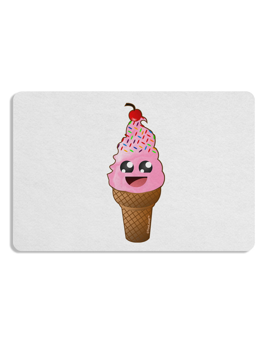 Cute Ice Cream Cone Placemat Set of 4 Placemats-Placemat-TooLoud-White-Davson Sales