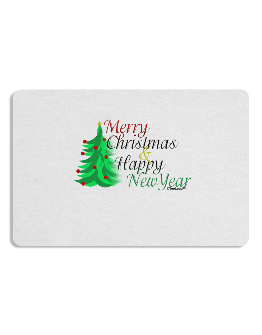 Merry Christmas & Happy New Year Placemat Set of 4 Placemats-Placemat-TooLoud-White-Davson Sales