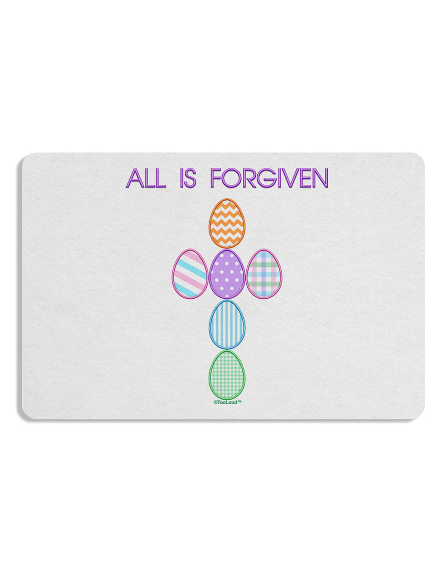 All is forgiven Cross Faux Applique Placemat Set of 4 Placemats-Placemat-TooLoud-White-Davson Sales