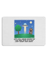 UFO Stopping At an Out-house Text Placemat by TooLoud Set of 4 Placemats-Placemat-TooLoud-White-Davson Sales