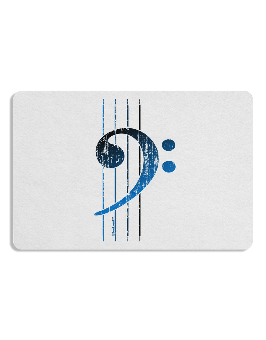 Distressed Bass Strings Placemat Set of 4 Placemats-Placemat-TooLoud-White-Davson Sales