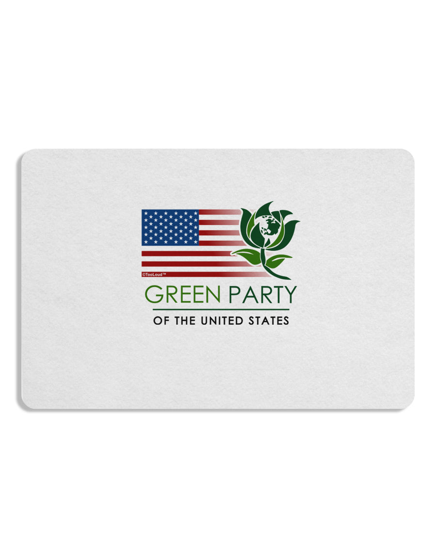 Green Party US Flag Placemat Set of 4 Placemats-Placemat-TooLoud-White-Davson Sales