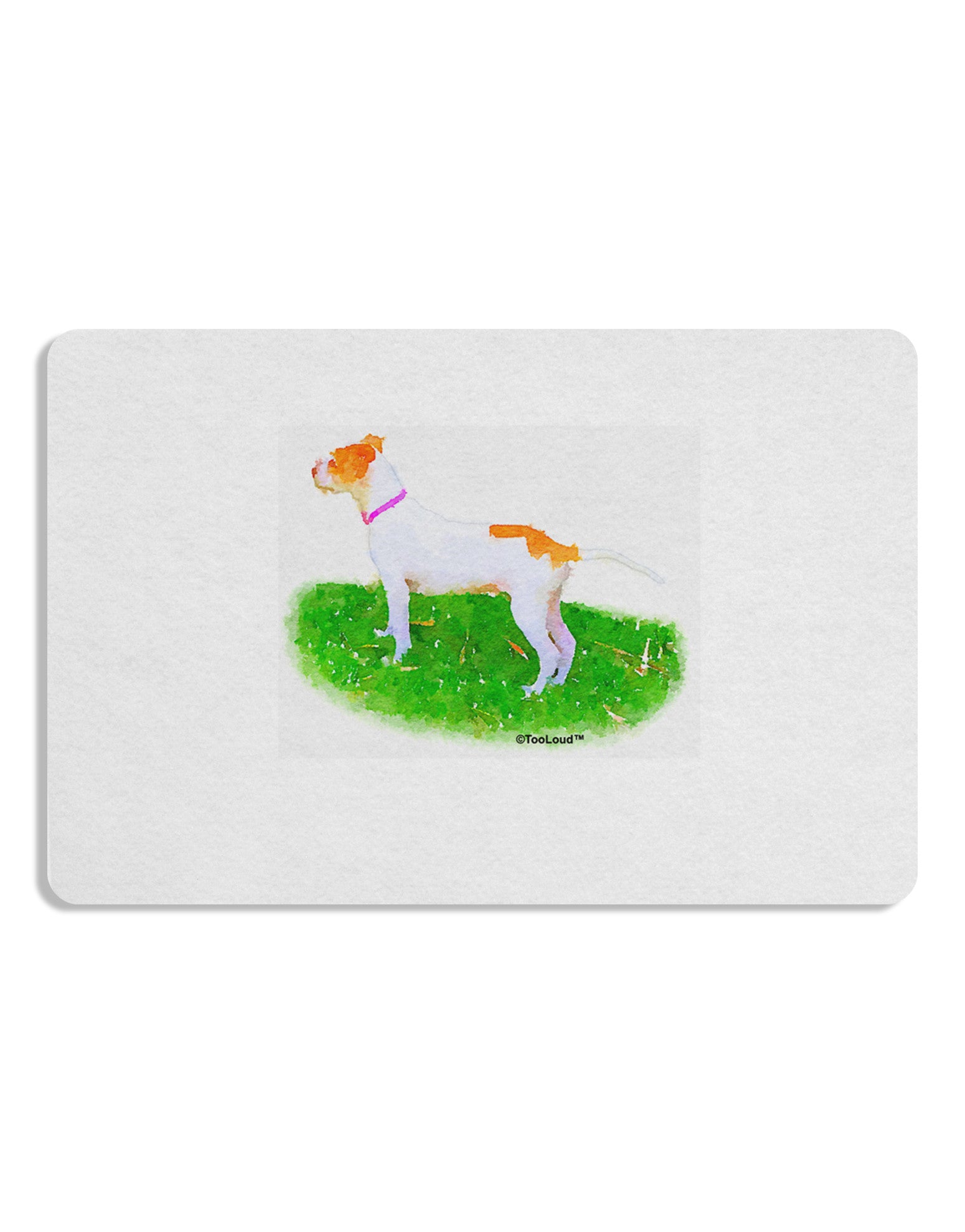 Vigilant Dog Watercolor Placemat Set of 4 Placemats-Placemat-TooLoud-White-Davson Sales