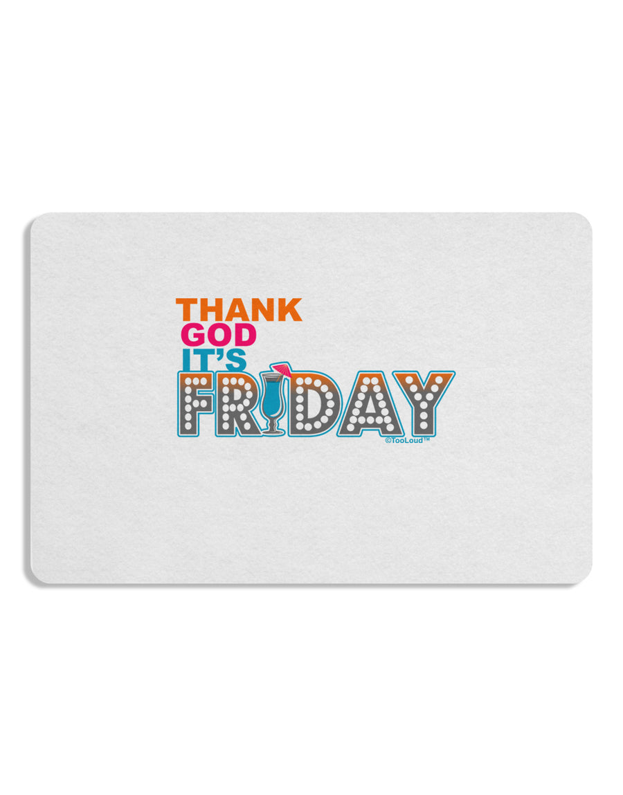 Thank God It's Friday Mixed Drink Placemat Set of 4 Placemats-Placemat-TooLoud-White-Davson Sales