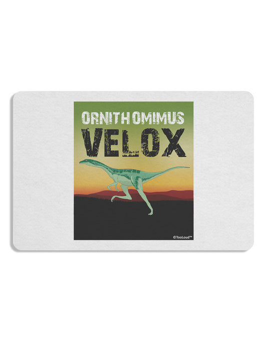 Ornithomimus Velox - With Name Placemat by TooLoud Set of 4 Placemats-Placemat-TooLoud-White-Davson Sales