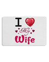 I Love Heart My Wife Placemat Set of 4 Placemats-Placemat-TooLoud-White-Davson Sales