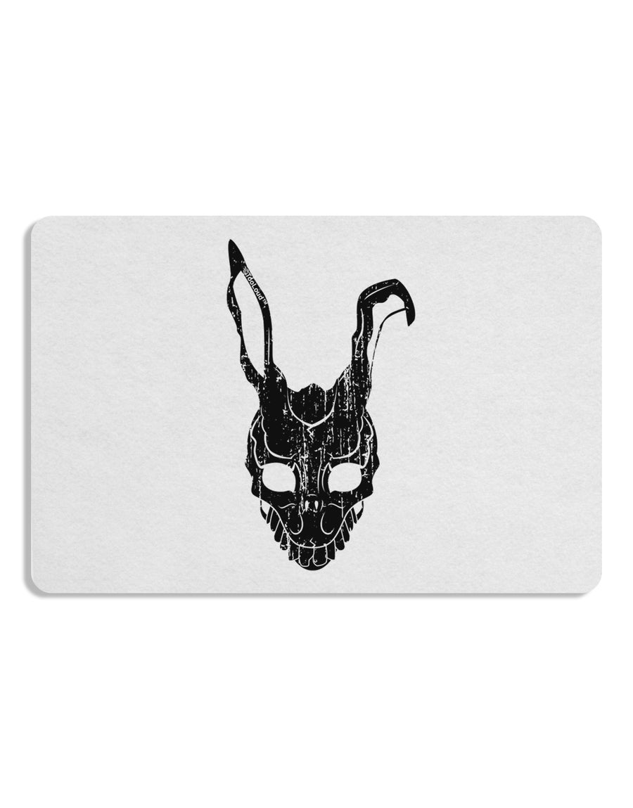 Scary Bunny Face Black Distressed Placemat Set of 4 Placemats-Placemat-TooLoud-White-Davson Sales