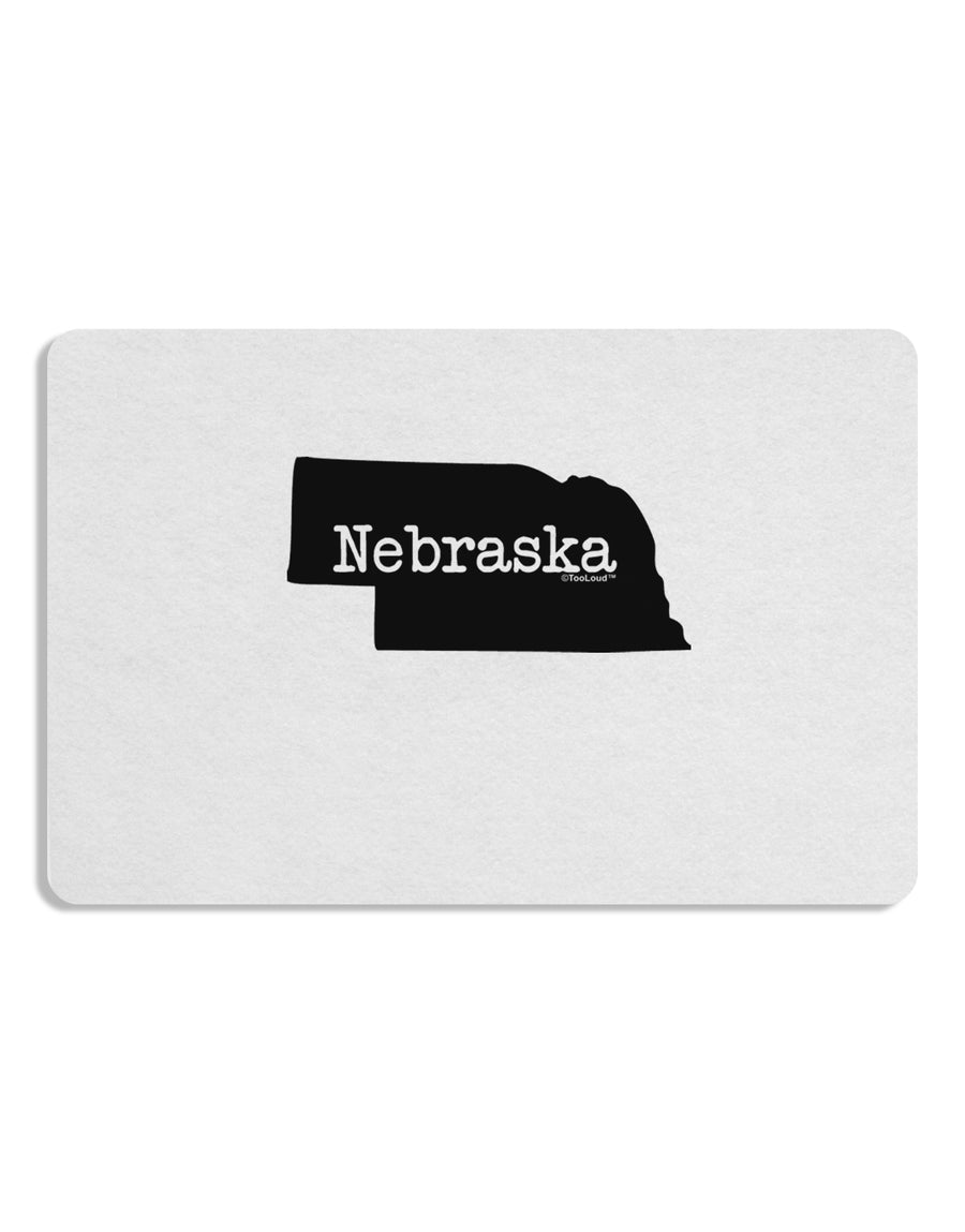 Nebraska - United States Shape Placemat by TooLoud Set of 4 Placemats-Placemat-TooLoud-White-Davson Sales