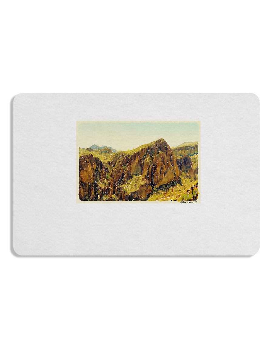 Arizona Mountains Watercolor Placemat Set of 4 Placemats-Placemat-TooLoud-White-Davson Sales