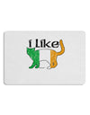 I Like Irish Cat Silhouette Placemat by TooLoud Set of 4 Placemats-Placemat-TooLoud-White-Davson Sales