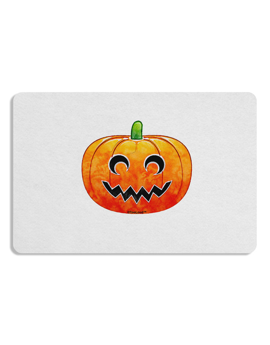 Jack-O-Lantern Watercolor Placemat Set of 4 Placemats-Placemat-TooLoud-White-Davson Sales