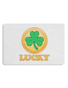 Shamrock Button - Lucky Placemat by TooLoud Set of 4 Placemats-Placemat-TooLoud-White-Davson Sales