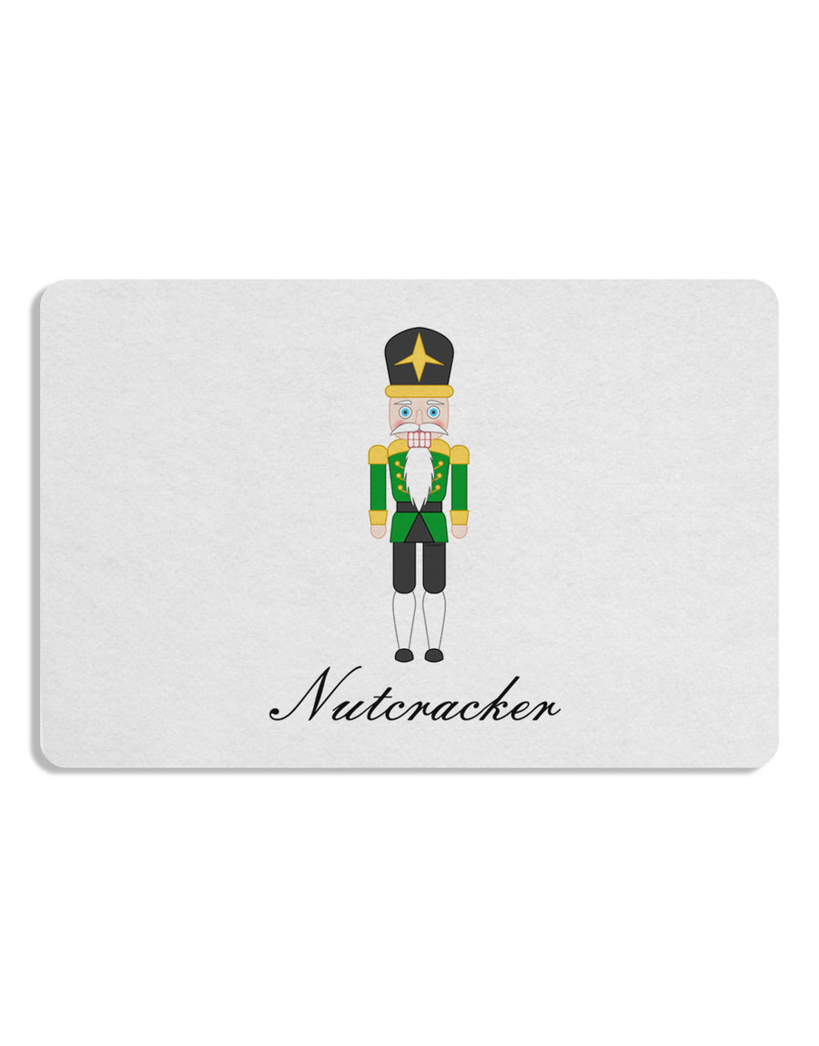 Nutcracker - Green Gold Black Text 12 x 18 Placemat Set of 4 Placemats-Placemat-TooLoud-White-Davson Sales