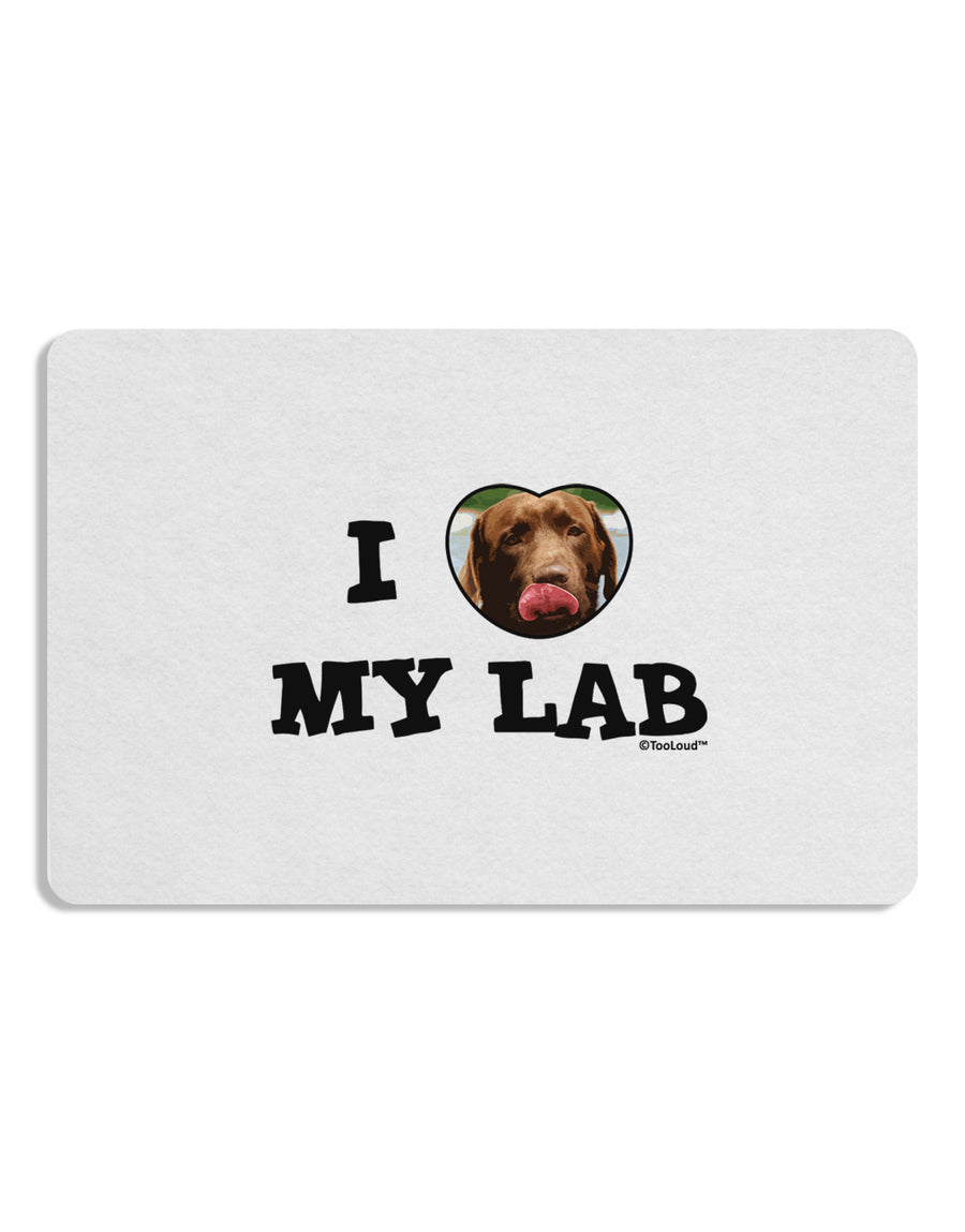 I Heart My Lab Placemat Set of 4 Placemats-Placemat-TooLoud-White-Davson Sales