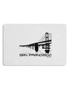 Bay Bridge Cutout Design - San Francisco Placemat by TooLoud Set of 4 Placemats-Placemat-TooLoud-White-Davson Sales