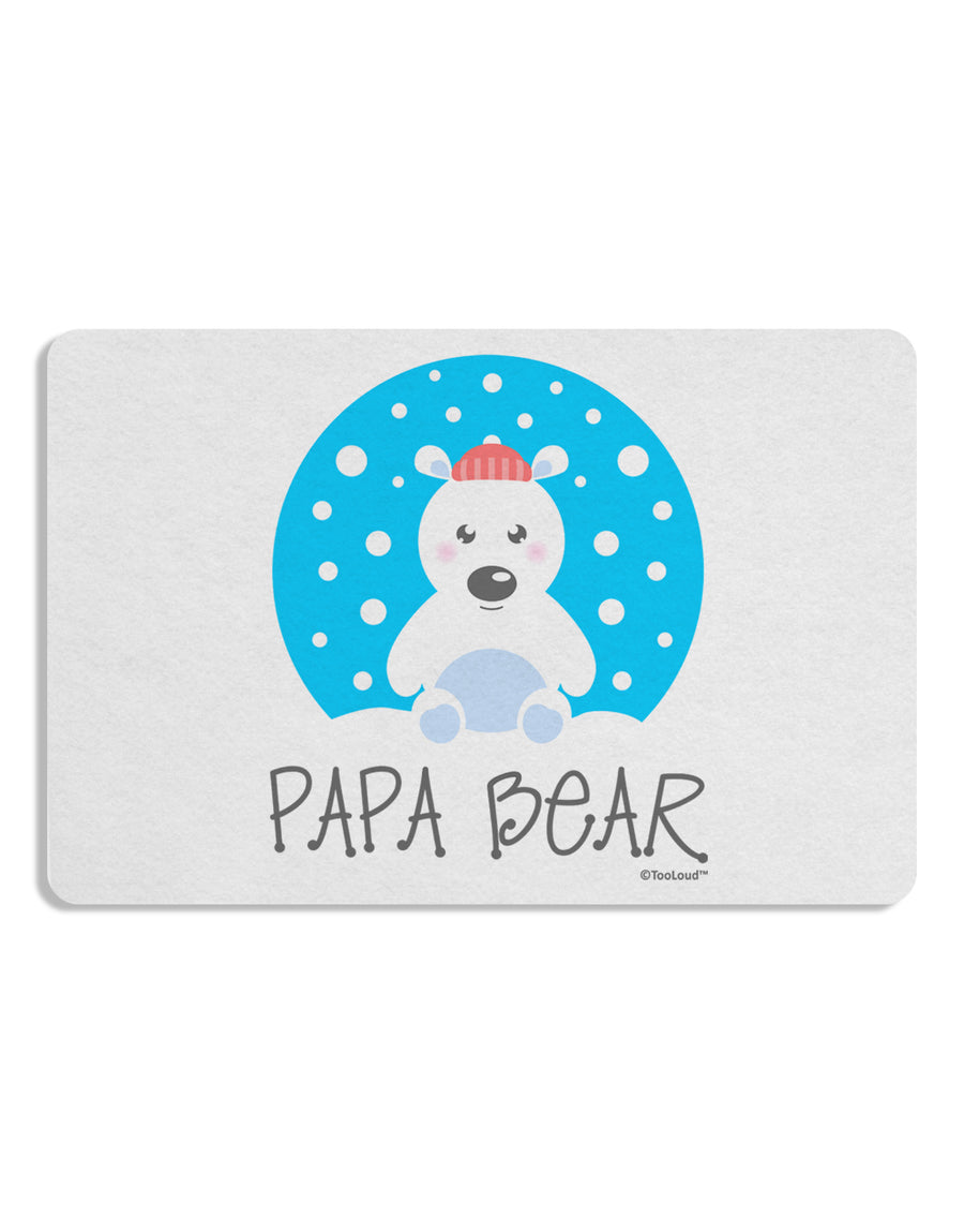 Matching Polar Bear Family - Papa Bear 12 x 18 Placemat by TooLoud Set of 4 Placemats-Placemat-TooLoud-White-Davson Sales