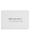 TooLoud Custom Before I Die Placemat Set of 4 Placemats Multi-pack-Placemat-TooLoud-Davson Sales