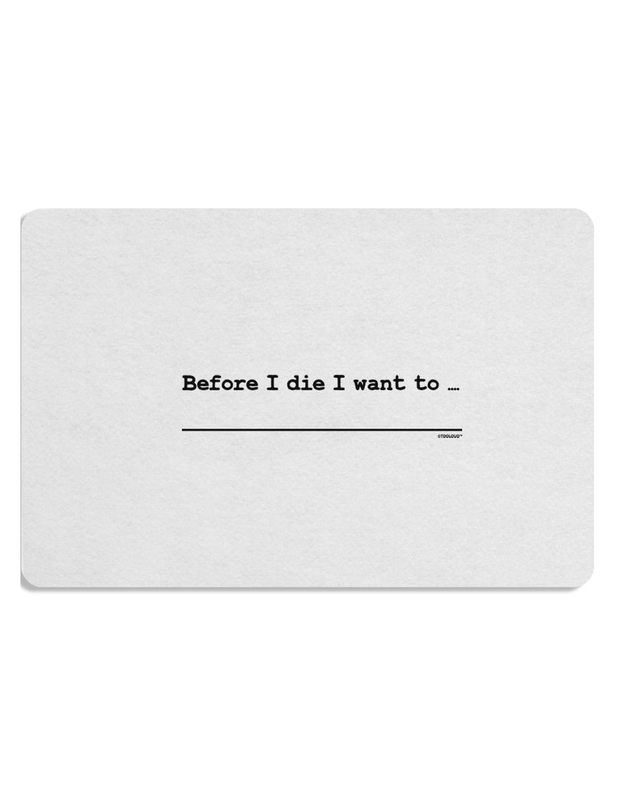 TooLoud Custom Before I Die Placemat Set of 4 Placemats Multi-pack-Placemat-TooLoud-Davson Sales