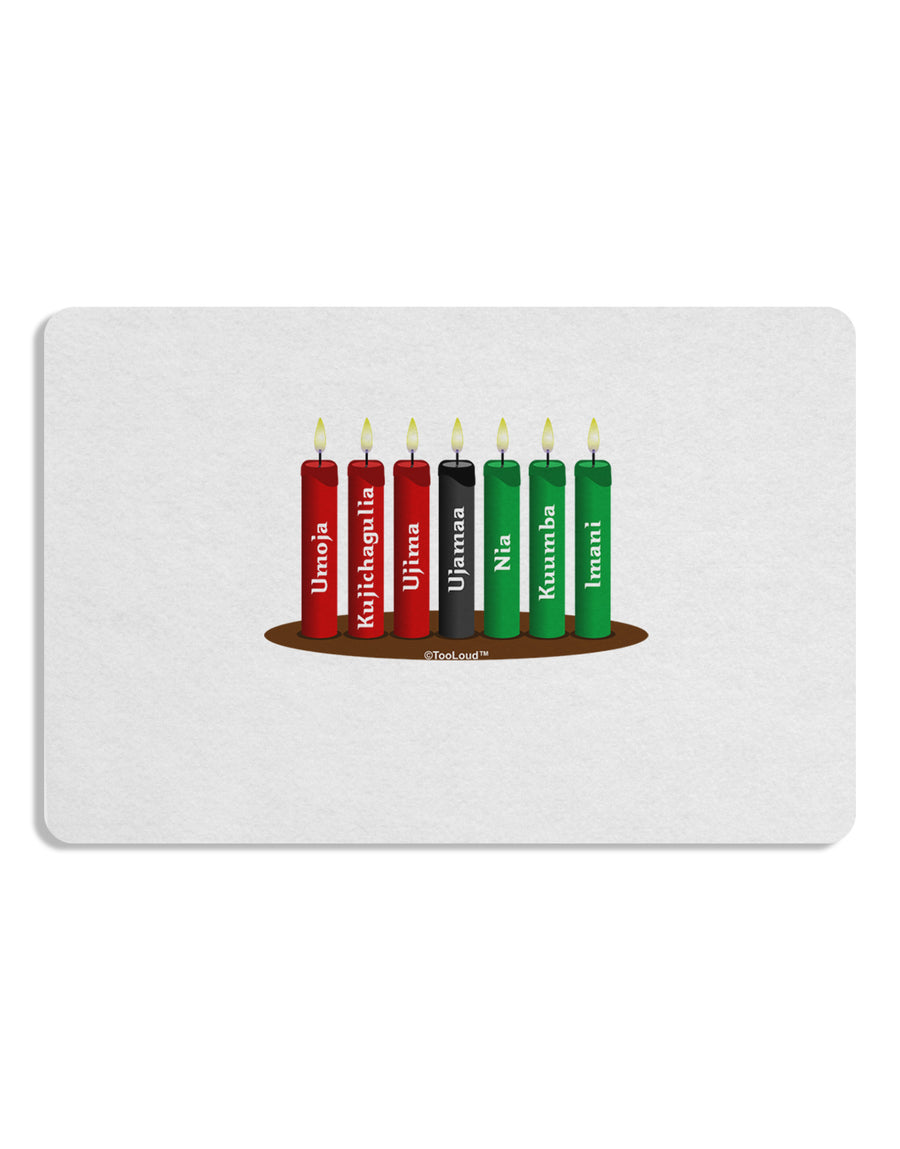 Kwanzaa Candles 7 Principles Placemat Set of 4 Placemats-Placemat-TooLoud-White-Davson Sales