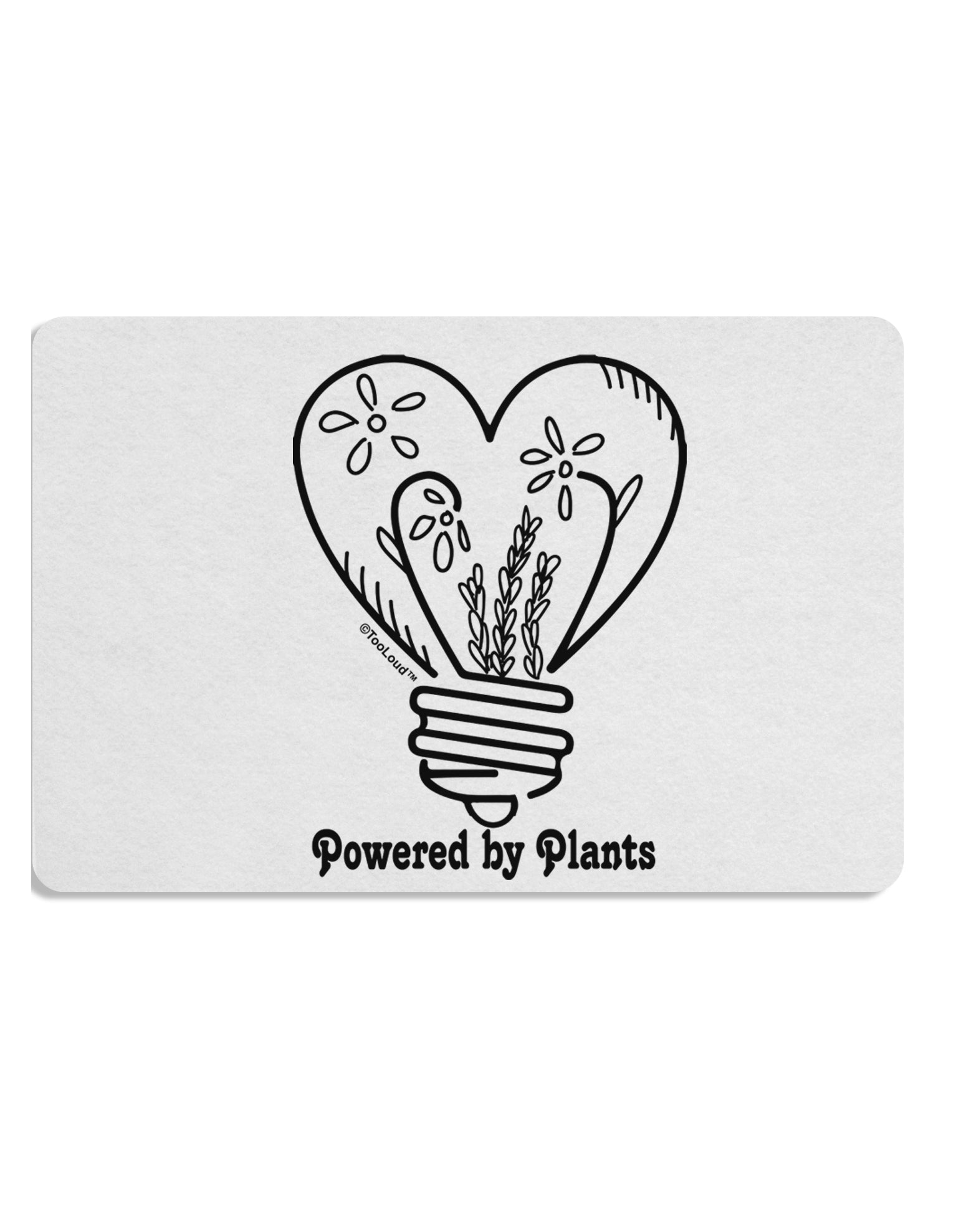 TooLoud Powered by Plants Placemat Set of 4 Placemats Multi-pack-Placemat-TooLoud-Davson Sales