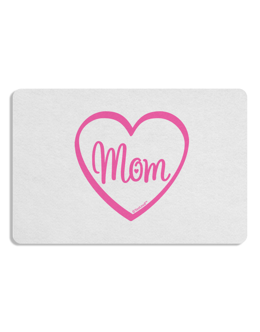 Mom Heart Design - Pink Placemat by TooLoud Set of 4 Placemats-Placemat-TooLoud-White-Davson Sales