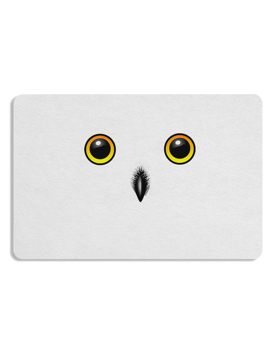 Cute Snowy Owl Face Placemat Set of 4 Placemats-Placemat-TooLoud-White-Davson Sales