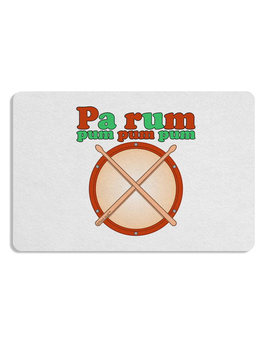 Pa Rum Pum Pum Pum Placemat Set of 4 Placemats-Placemat-TooLoud-White-Davson Sales