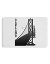 Oakland Text Bay Bridge Placemat Set of 4 Placemats-Placemat-TooLoud-White-Davson Sales