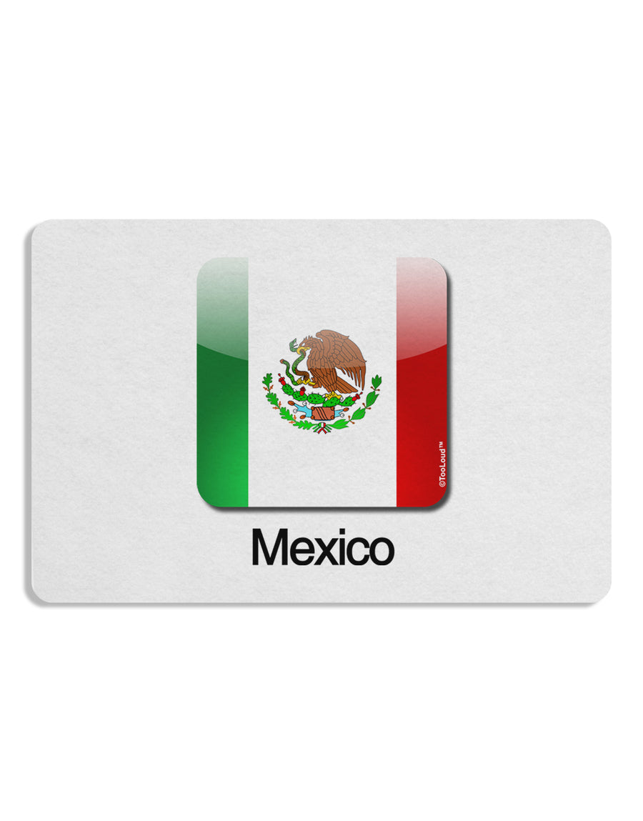 Mexican Flag App Icon - Text Placemat by TooLoud Set of 4 Placemats-Placemat-TooLoud-White-Davson Sales