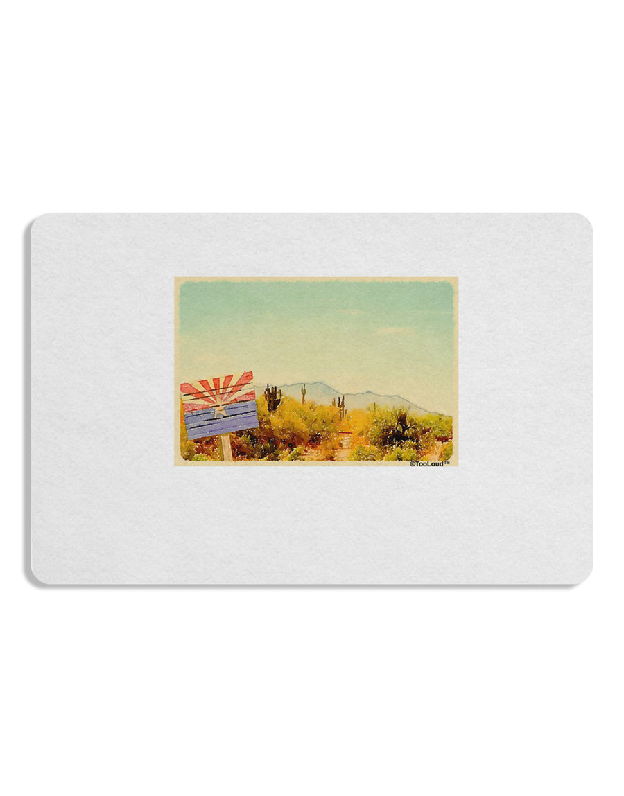 Arizona Scene Watercolor Placemat Set of 4 Placemats-Placemat-TooLoud-White-Davson Sales