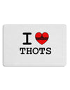 I Love Heart THOTS Placemat Set of 4 Placemats-Placemat-TooLoud-White-Davson Sales