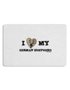 I Heart My German Shepherd Placemat Set of 4 Placemats-Placemat-TooLoud-White-Davson Sales