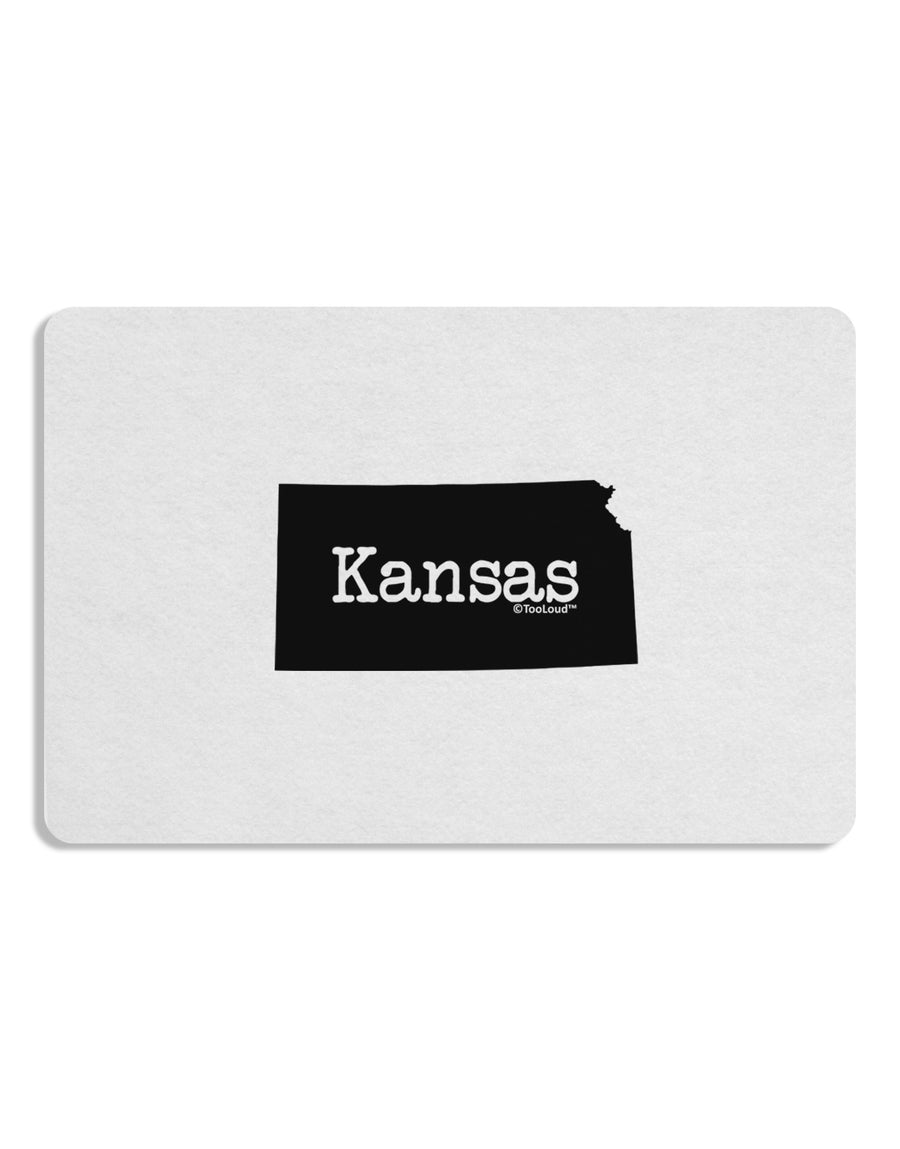 Kansas - United States Shape Placemat Set of 4 Placemats-Placemat-TooLoud-White-Davson Sales