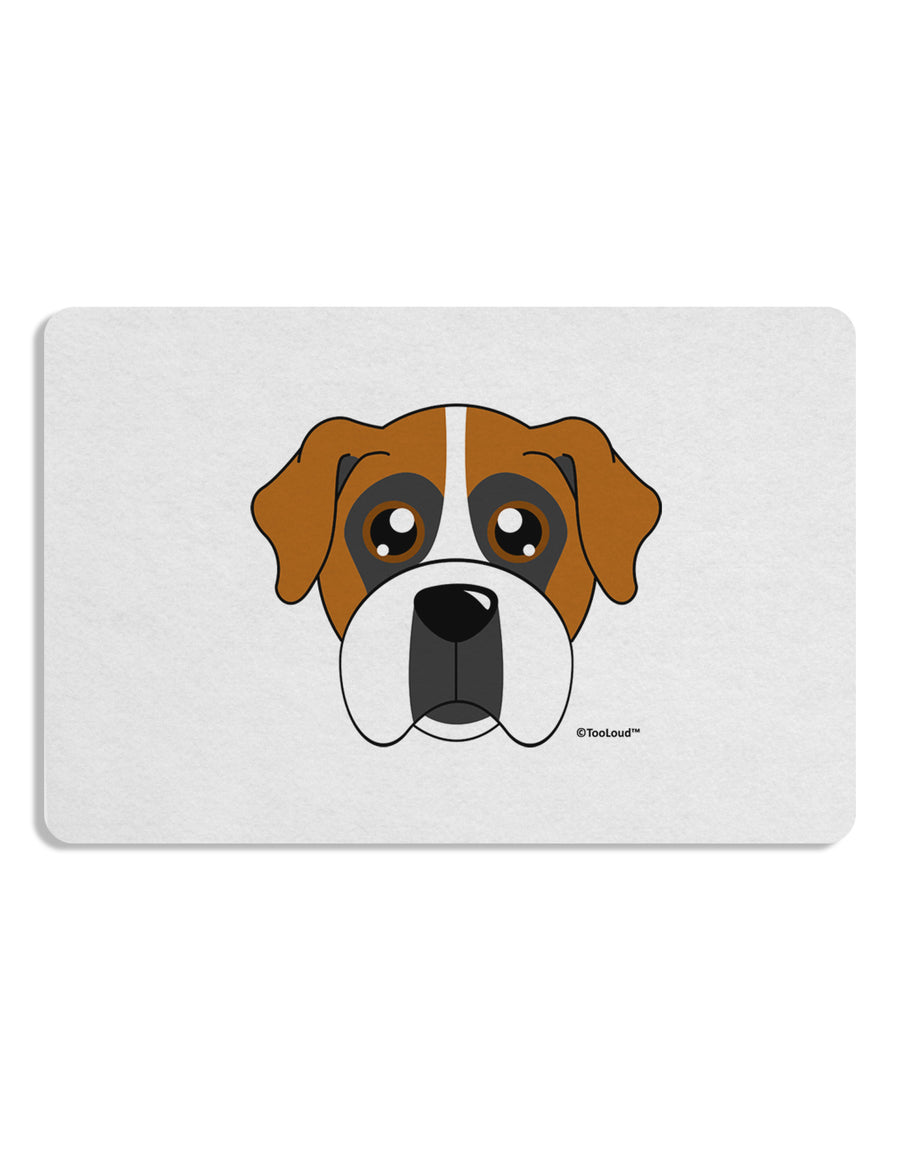 Cute Boxer Dog Placemat by TooLoud Set of 4 Placemats-Placemat-TooLoud-White-Davson Sales