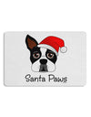 Santa Paws Christmas Dog 12 x 18 Placemat Set of 4 Placemats-Placemat-TooLoud-White-Davson Sales