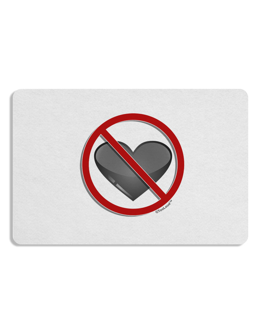 No Love Symbol Placemat Set of 4 Placemats-Placemat-TooLoud-White-Davson Sales