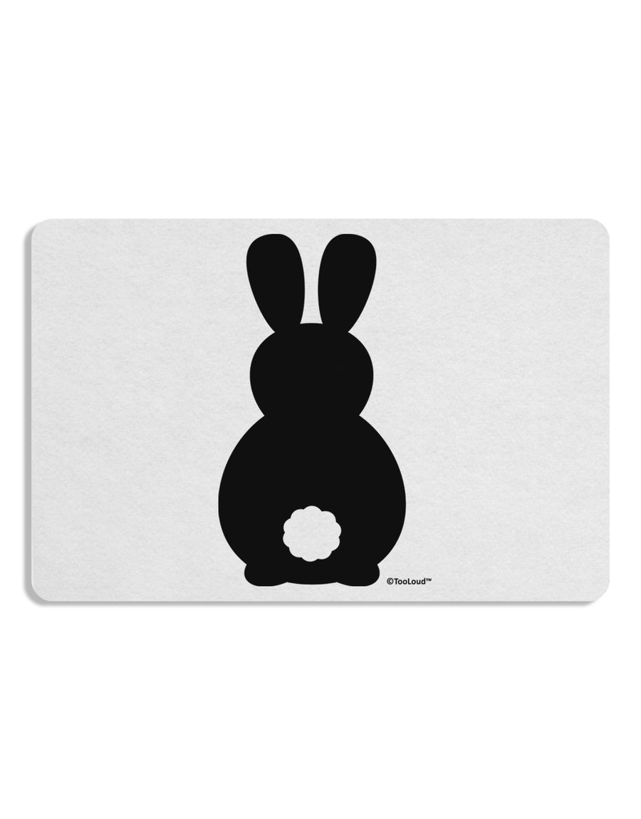 Cute Bunny Silhouette with Tail Placemat by TooLoud Set of 4 Placemats-Placemat-TooLoud-White-Davson Sales