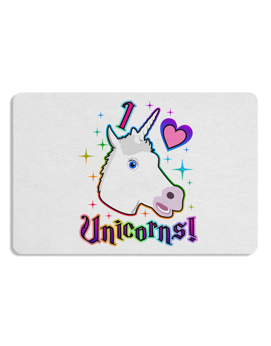 I love Unicorns Placemat Set of 4 Placemats-Placemat-TooLoud-White-Davson Sales