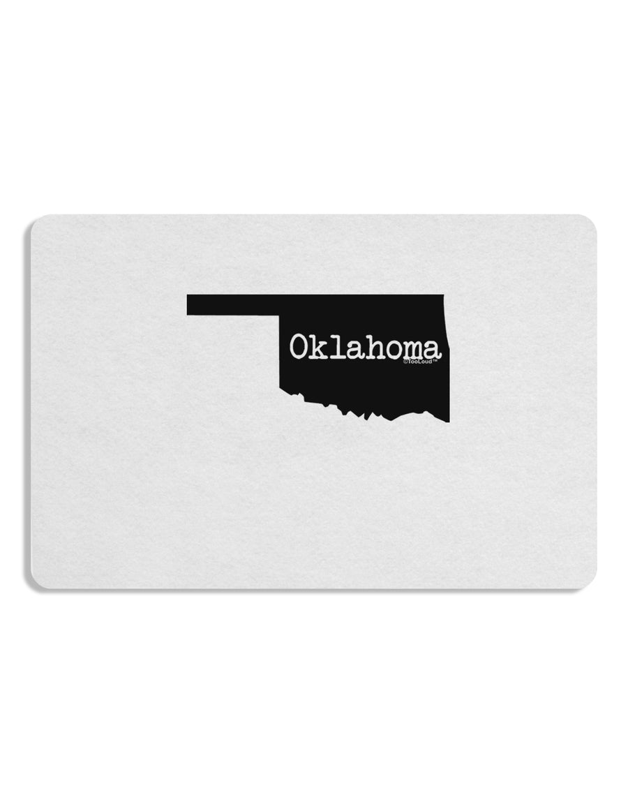 Oklahoma - United States Shape Placemat by TooLoud Set of 4 Placemats-Placemat-TooLoud-White-Davson Sales