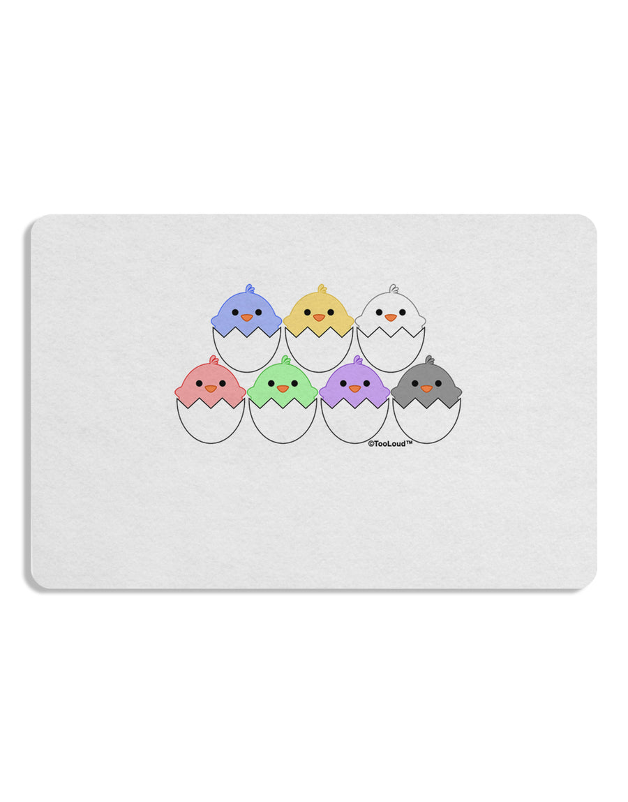 Cute Hatching Chicks Group Placemat by TooLoud Set of 4 Placemats-Placemat-TooLoud-White-Davson Sales